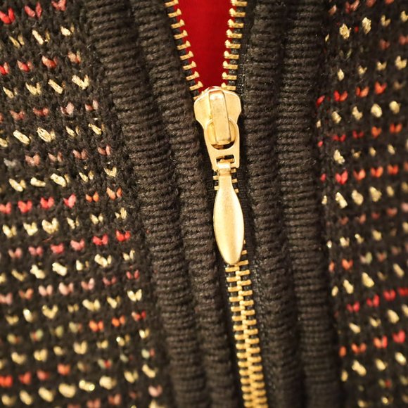 CJ Banks Black Zip-Front Sweater – Size 1X #777 - Picture 4 of 8